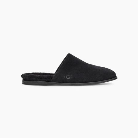 UGG Chateau Slip-On Black Slippers for Men (INJW39261)